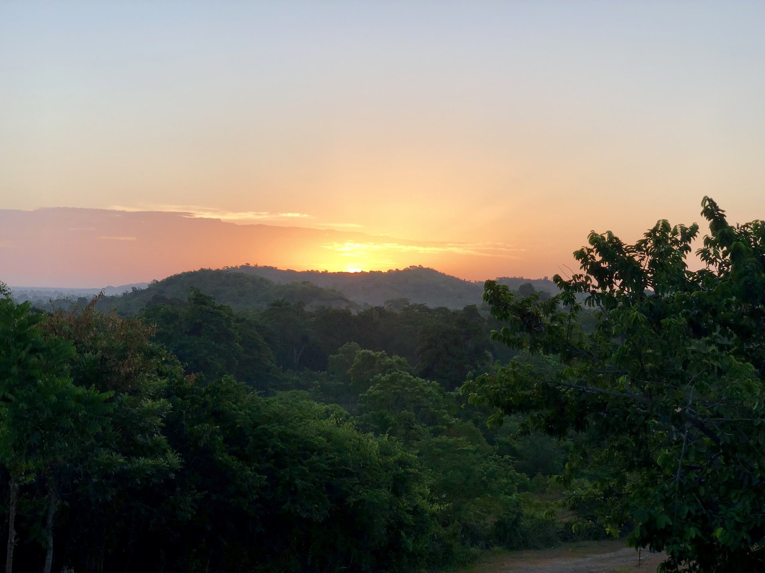 Sunset over the hills of Cap-Haïtien, Haiti